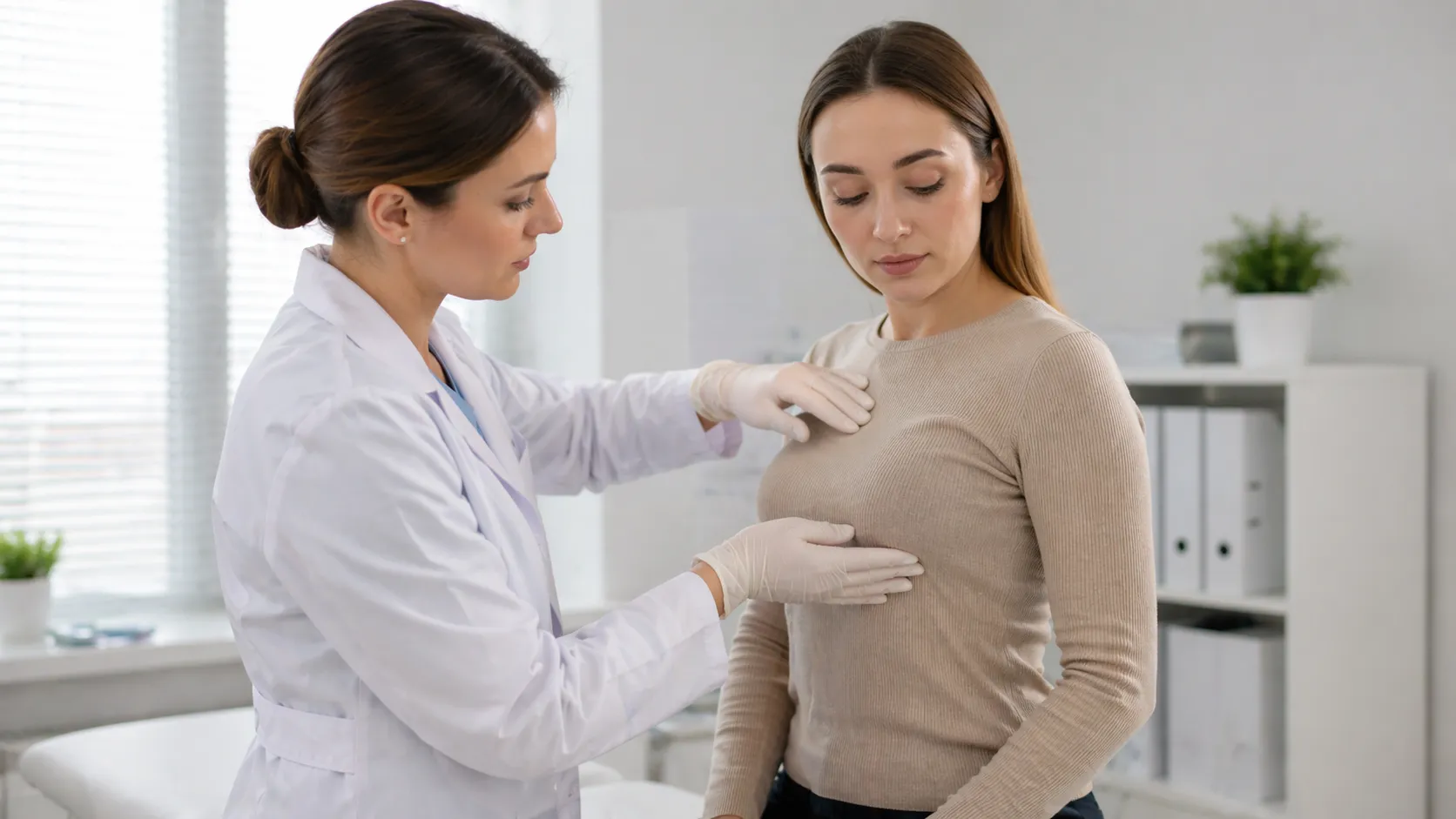 Пальпация молочной железы
