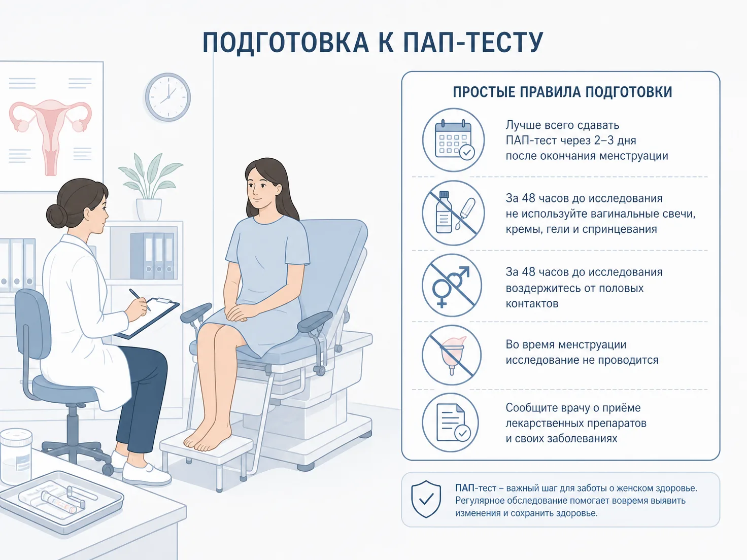 Подготовка к ПАП-тесту