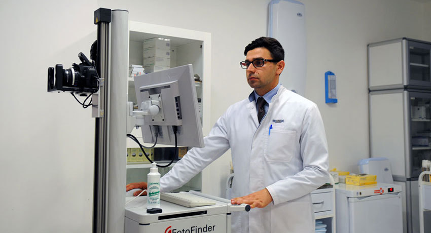 Обследование кожи на аппарате Fotofinder